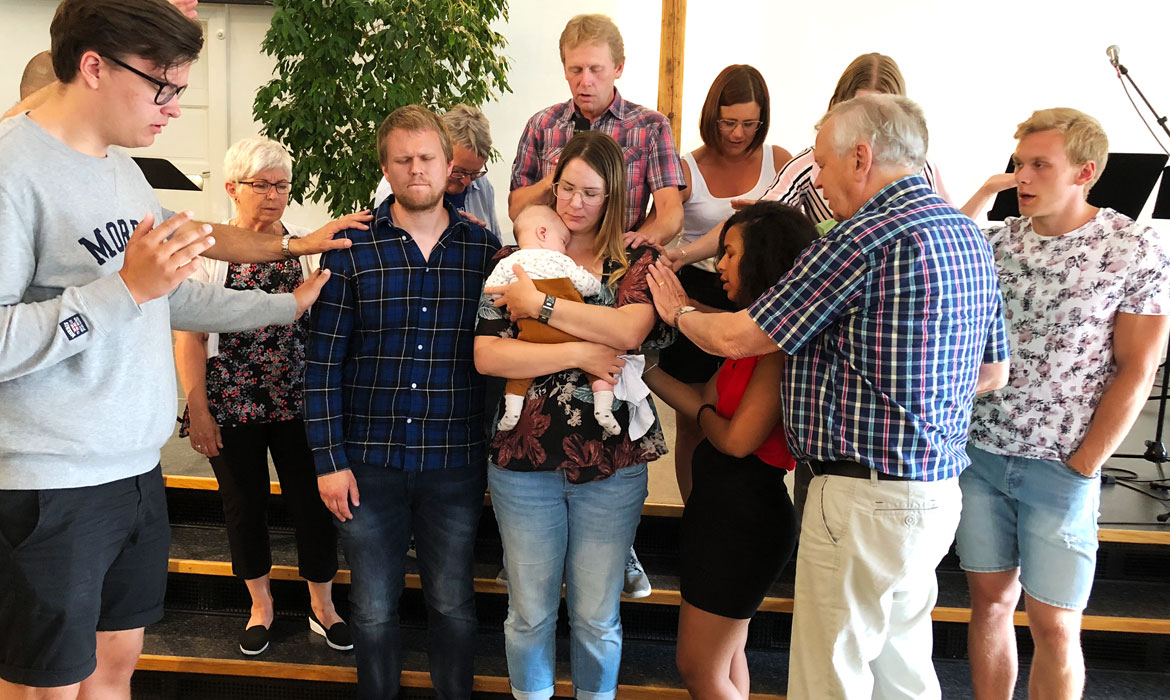 Jenny och Andreas prayed for